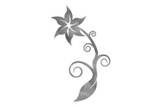Single Floral DXF File