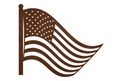 US Flag And Pole DXF File