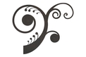 Multiple Swirl Floral DXF File