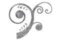 Multiple Swirl Floral DXF File