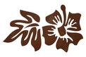 Hibiscus W/Leaf DXF File