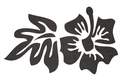 Hibiscus W/Leaf DXF File