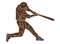 Baseball Player Swinging DXF File