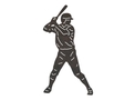 Baseball Player - Batter DXF File