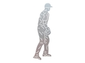 Baseball Player Defense DXF File