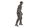 Baseball Player Defense DXF File