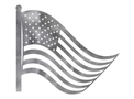 US Flag And Pole DXF File