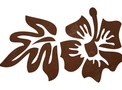Hibiscus W/Leaf DXF File