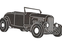 1920 Vintage Ford Convertible DXF File